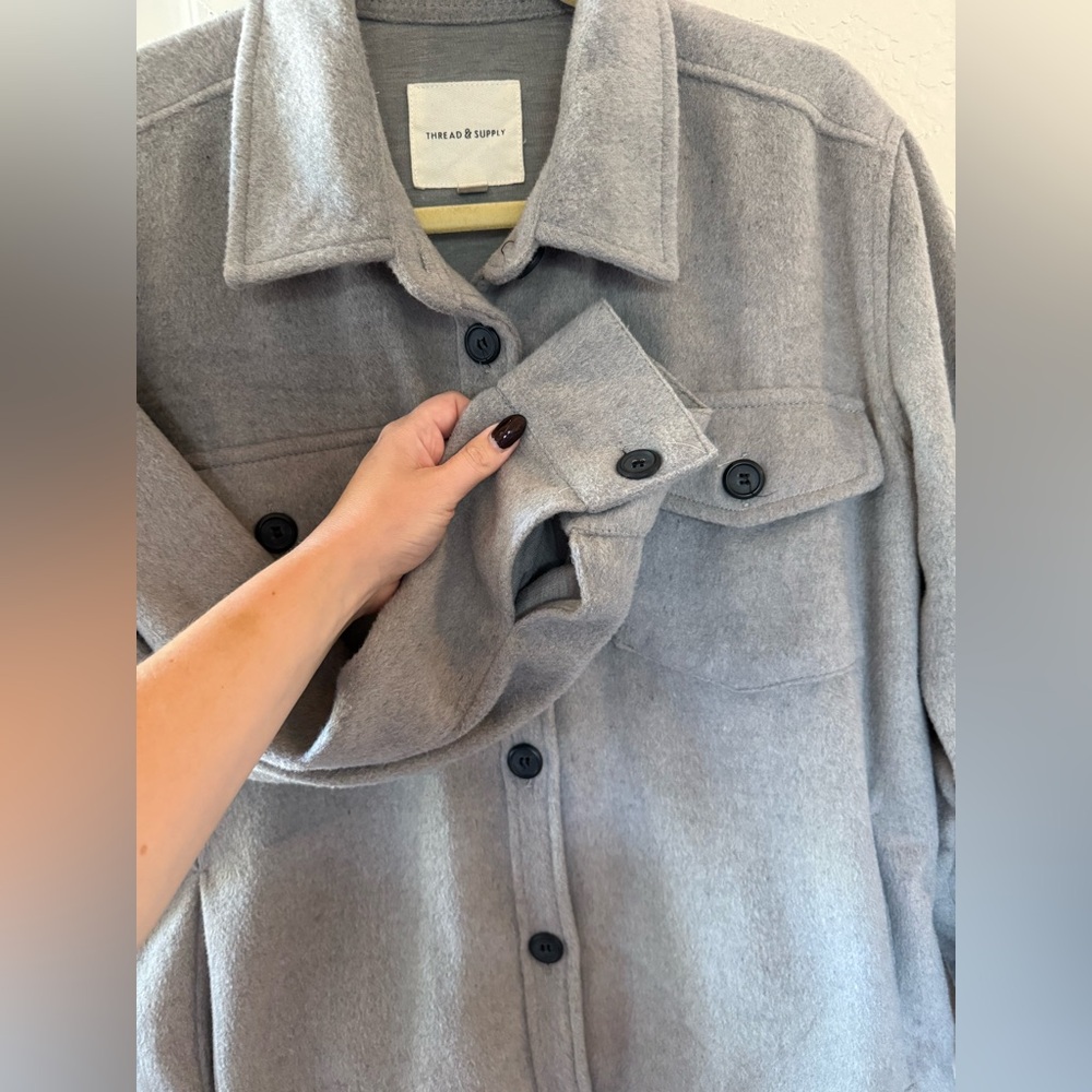 Thread & Supply Gray Utility Jacket - Picture 4 of 4